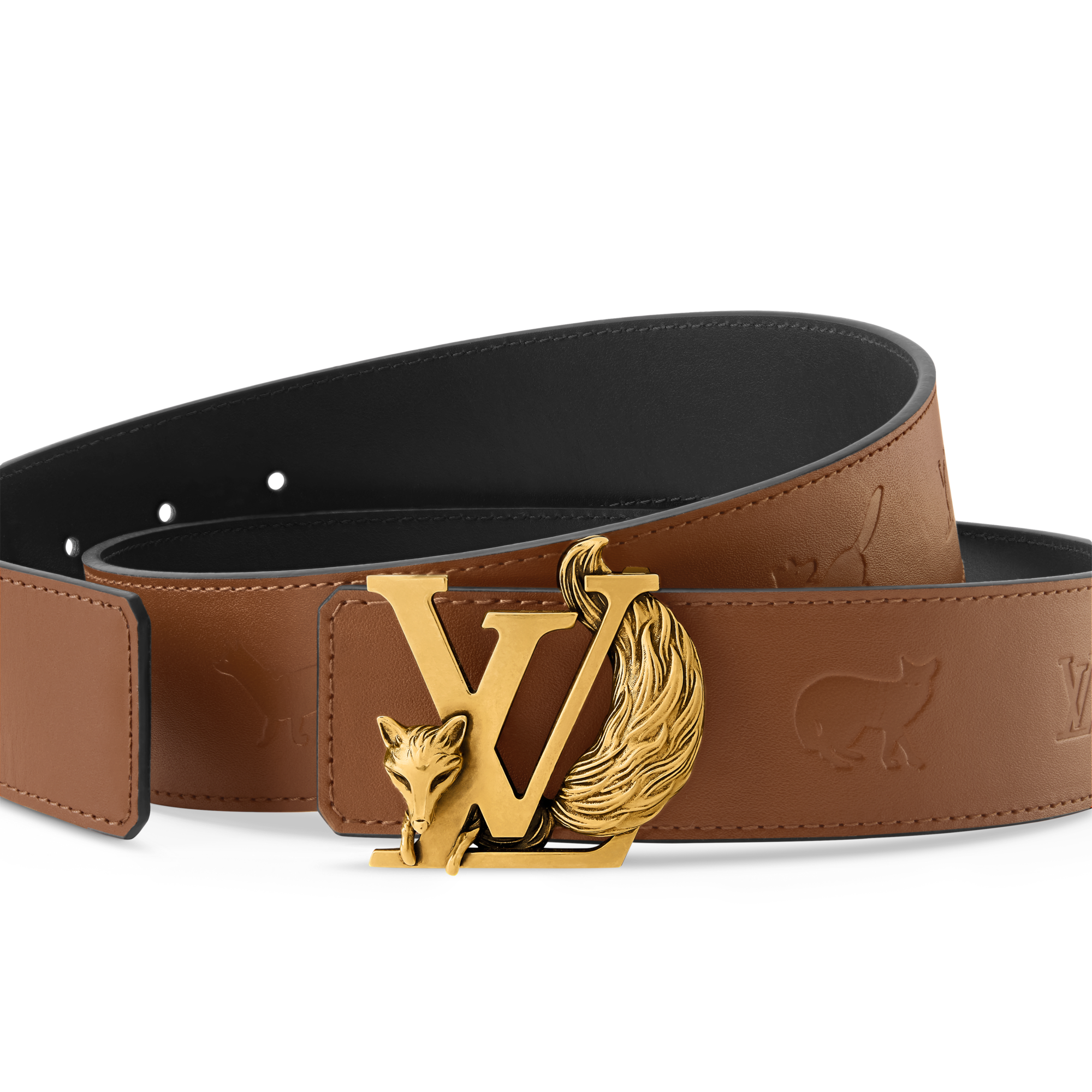LV Initiales Fox 40mm Reversible Belt - Accessories M4522S | LOUIS